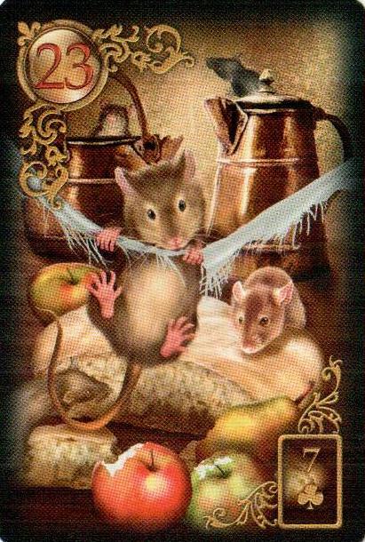23-Крысы(Мыши)-Карты Ленорман